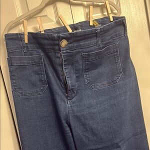 Anthropologie Maeve Colette Cropped Wide-Leg Women's Jeans